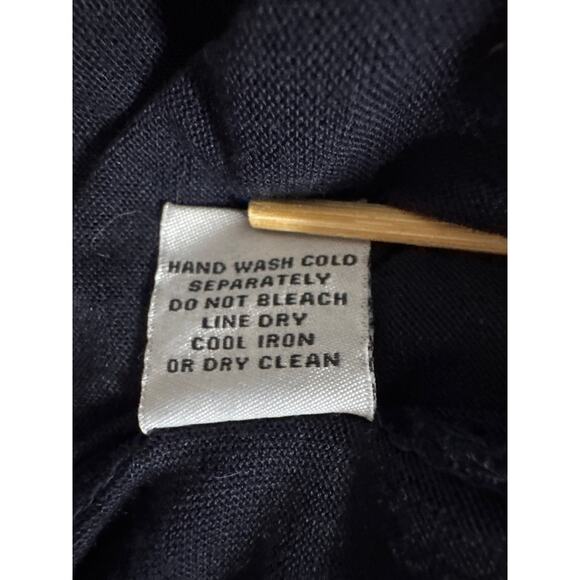 Y2K Silk Navy Blue Tiered Asymmetrical Skirt Womens Medium Fairygoth Whimsigoth - Picture 8 of 9